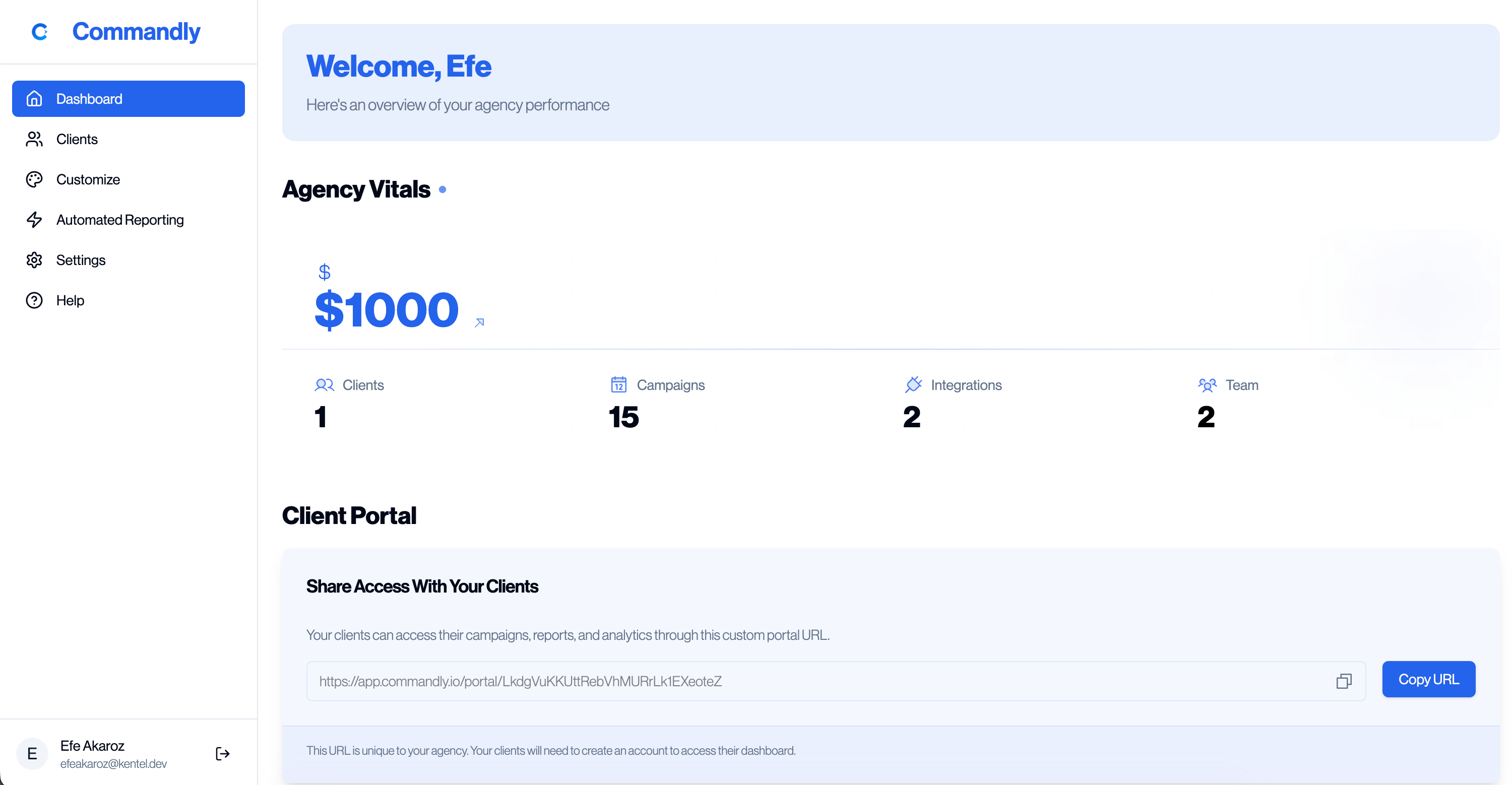 Agency Buddy Dashboard